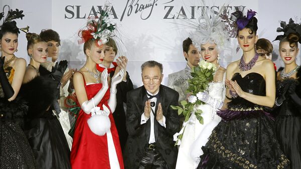 Модельер Вячеслав Зайцев в Конгресс-центре World Trade Center Moscow во время открытия Russian Fashion Week