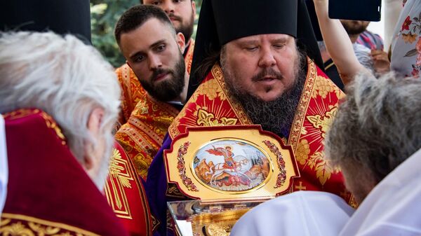 Прибытие святых мощей Георгия Победоносца в Крым Прибытие святых мощей Георгия Победоносца в Крым