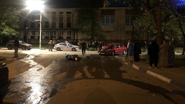 Двое человек пострадали в ДТП с мотоциклом и иномаркой в Симферополе
