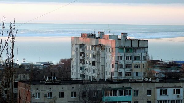 Вид на дома города Щелкино